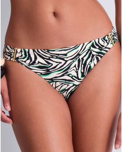 Slip de bain brésilien Aubade Tropical Splash (Wild Stripes)