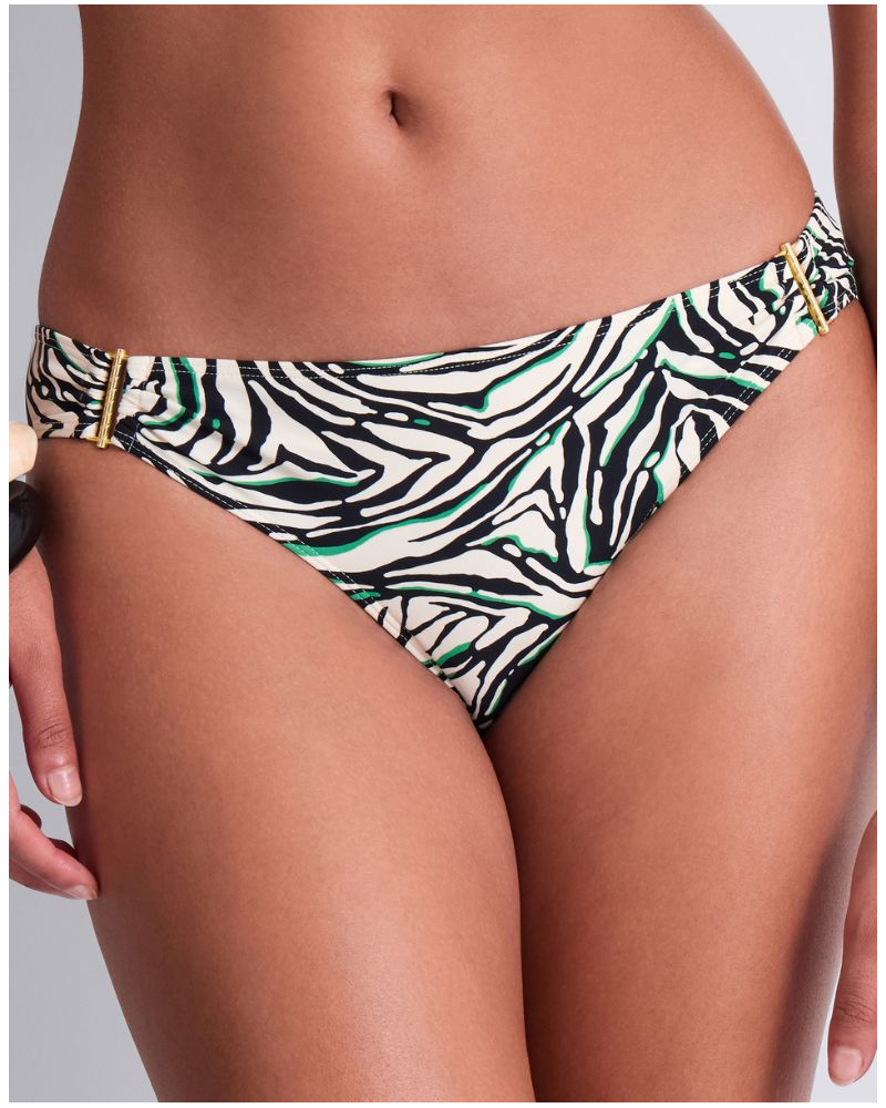 Slip de bain brésilien Aubade Tropical Splash (Wild Stripes)