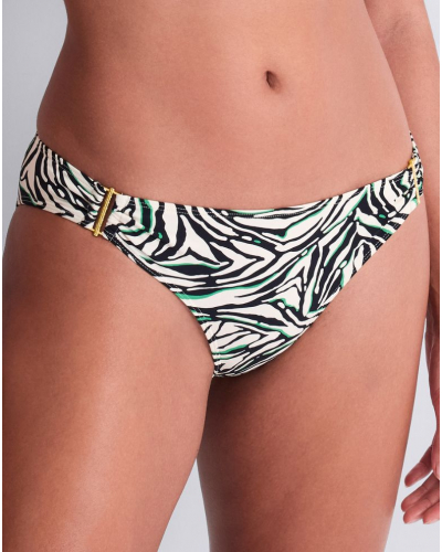 Slip de bain brésilien Aubade Tropical Splash (Wild Stripes)