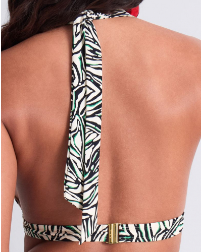 Triangle bath bra Aubade Tropical Splash (Wild Stripes)