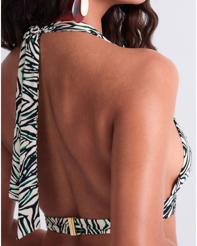 Triangle bath bra Aubade Tropical Splash (Wild Stripes)