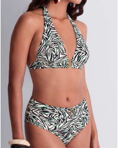 Triangle bath bra Aubade Tropical Splash (Wild Stripes)