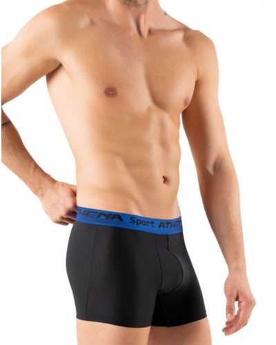 Paquete de 3 bóxers Mech Stretch Athena Daily Sport (Negro / Gris / Azul m