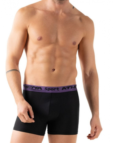 Lot de 3 Boxers Mech Stretch Athena Daily Sport (Noir)