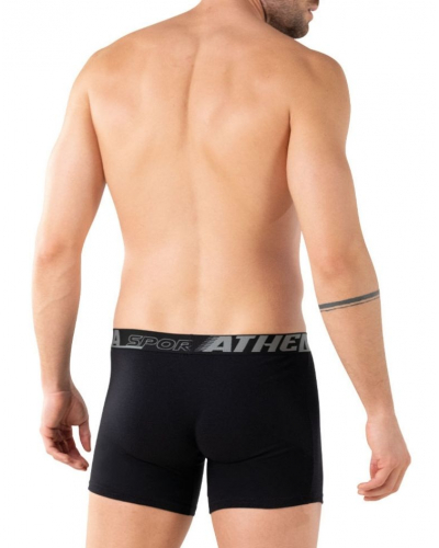 Pack of 3 Stretch Cotton boxers Athena Air Fit Sport (Black / Grey / Black)