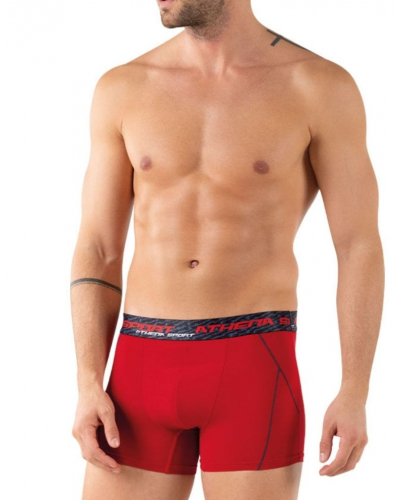 Lot de 3 Boxers Athena Training dry Sport (Noir / Anthracite / Rouge)