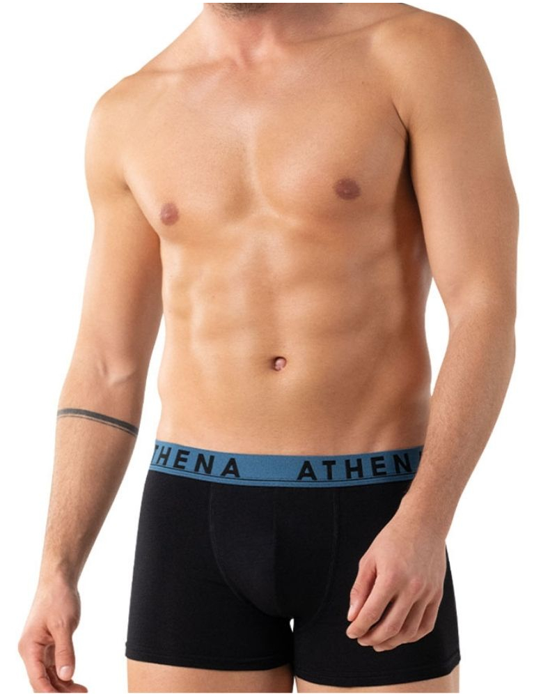 Pack of 3 Athena Stretch Cotton Easy Color Boxers (Black)
