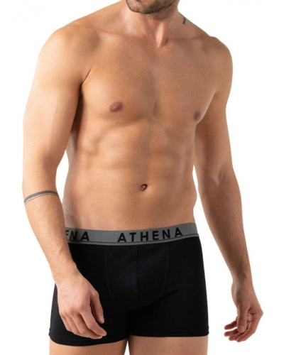 Pack of 3 Athena Stretch Cotton Easy Color Boxers (Black Printed)