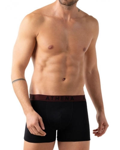 Pack of 3 Athena Stretch Cotton Easy Color Boxers (Black Printed)