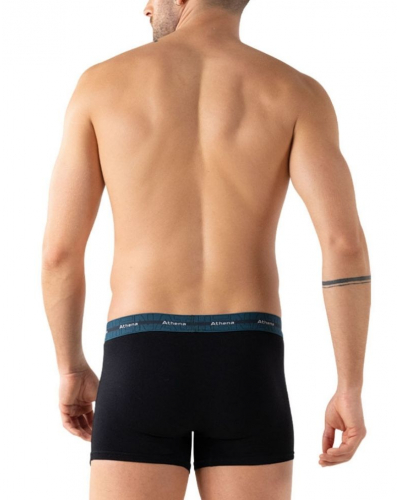 Pack of 3 Athena Stretch Cotton Boxers (Black)