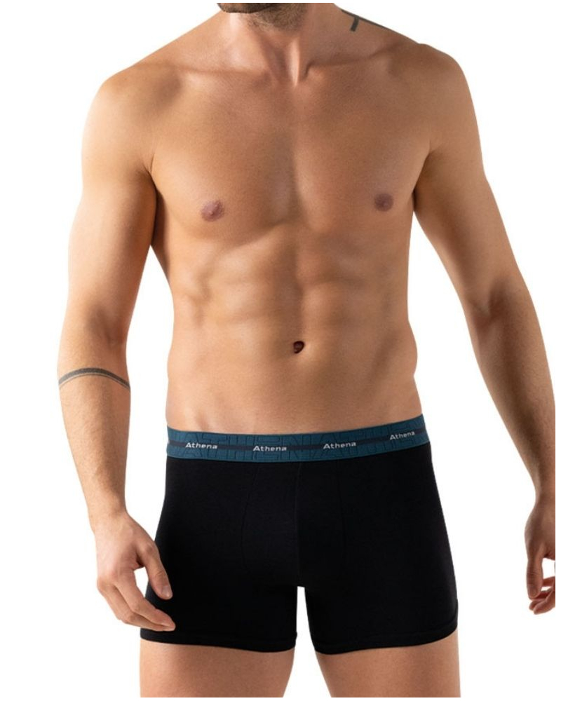 Pack of 3 Athena Stretch Cotton Boxers (Black)