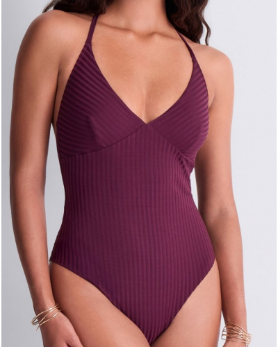 Soft one-piece swimming suit Aubade Sun Pop (Açai)