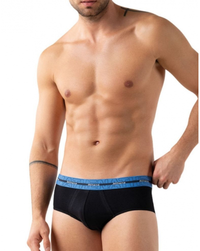 Pack of 3 Athena Stretch Cotton Briefs (Black)
