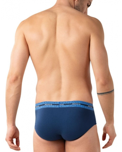 Pack of 3 Athena Stretch Cotton Briefs (Black / Blue / Navy)