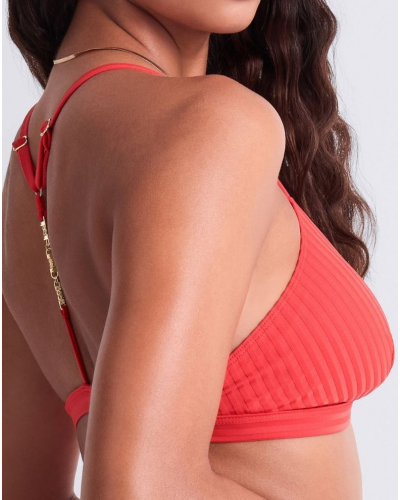 Triangle bath bra with removable cup Aubade Sun Pop (Coral)