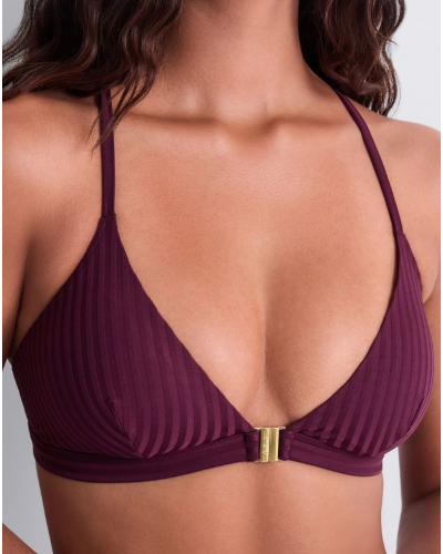Soutien-gorge de bain triangle coques amovibles Aubade Sun Pop (Açai)