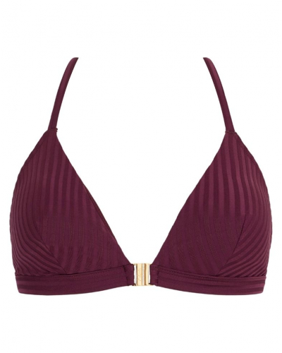 Soutien-gorge de bain triangle coques amovibles Aubade Sun Pop (Açai)