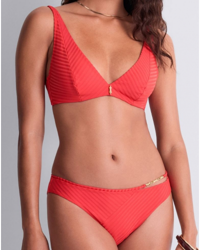 Sujetador de baño triangular envolvente Aubade Sun Pop (Coral)