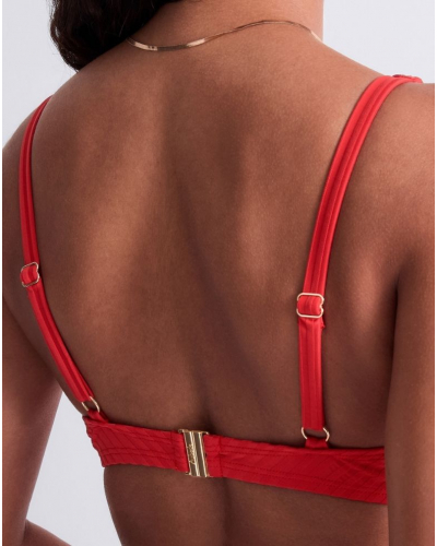 Supportive triangle bath bra Aubade Sun Pop (Coral)