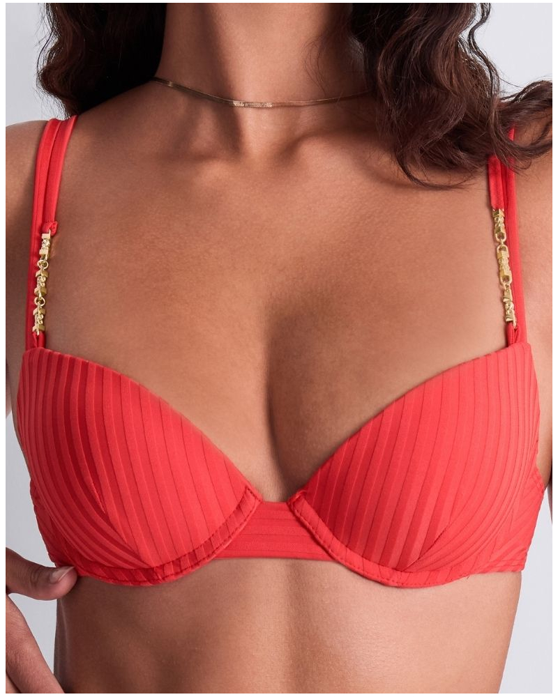 Soutien-gorge de bain plunge coques Aubade Sun Pop (Coral)