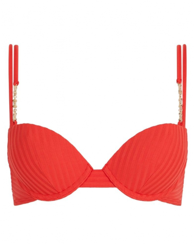 Plunge cup swim bra Aubade Sun Pop (Coral)