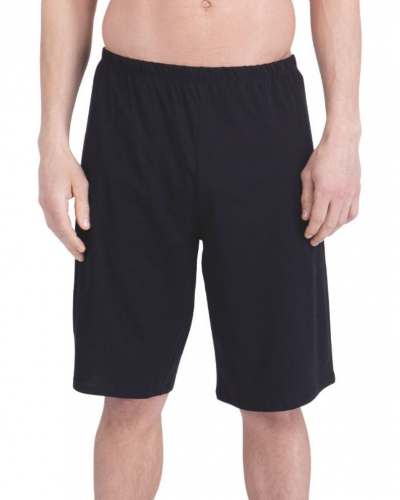 Athena Short Pajama with Crew Neck Jersey 100% Cotton (Mineral Blue / Black)