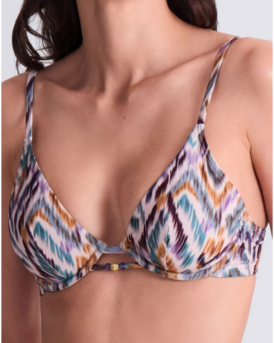 Soutien-gorge de bain triangle plunge Aubade Aurora Sands (Boho)