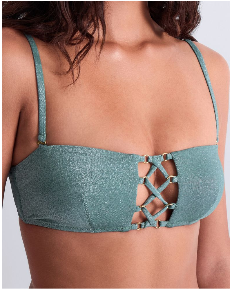 Soutien-gorge de bain bandeau Aubade Summer Glow (Aqua)