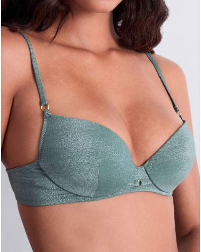 Plunge cup swim bra Aubade Summer Glow (Aqua)