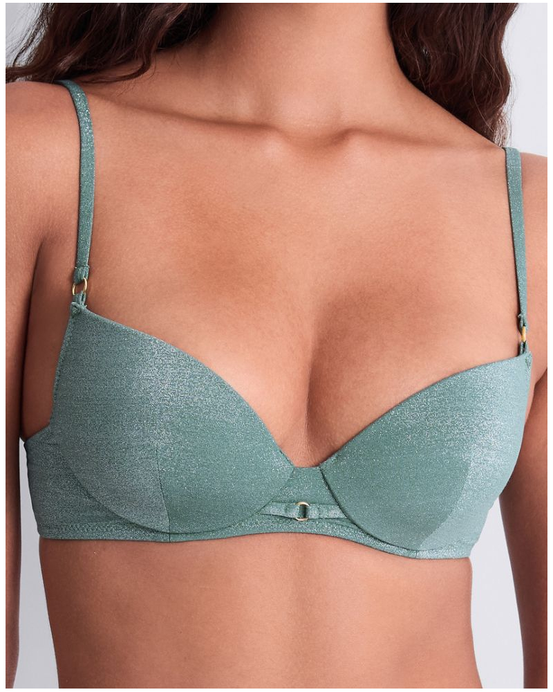 Plunge cup swim bra Aubade Summer Glow (Aqua)