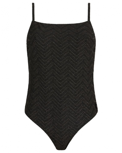 Soft one-piece swimming suit Aubade Golden Horizon (Black)