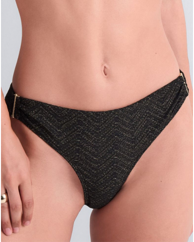 Bath tanga Aubade Golden Horizon (Black)