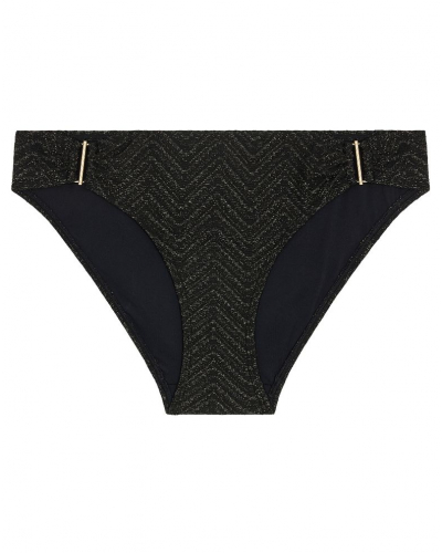 Slip de bain brésilien Aubade Golden Horizon (Noir)