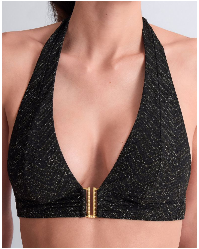 Triangle bath bra Aubade Aubade Golden Horizon (Black)