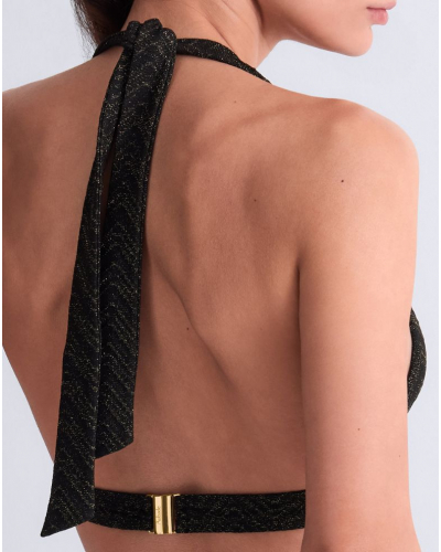 Triangle bath bra Aubade Aubade Golden Horizon (Black)