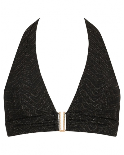 Soutien-gorge de bain triangle Aubade Golden Horizon (Noir)
