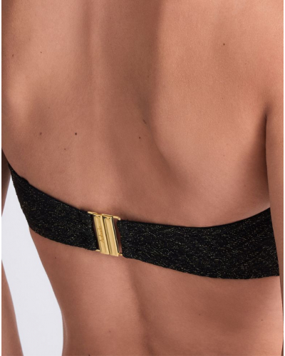 Strapless bra with removable padding Aubade Golden Horizon (Black)