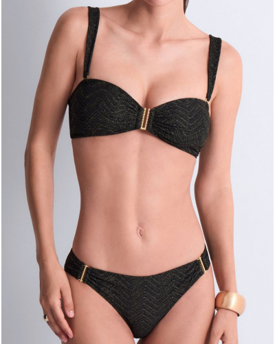 Strapless bra with removable padding Aubade Golden Horizon (Black)