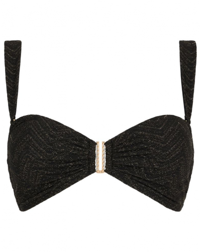 Soutien-gorge de bain bandeau coque amovibles Aubade Golden Horizon (Noir)