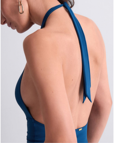 Soft one-piece swimming suit Aubade Summer Essence (Ibiza Blue)