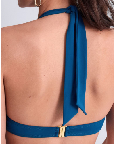 Soutien-gorge de bain triangle plunge Aubade Summer Essence (Ibiza Blue)