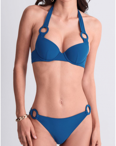 Plunge cup swim bra Aubade Summer Essence (Ibiza Blue)