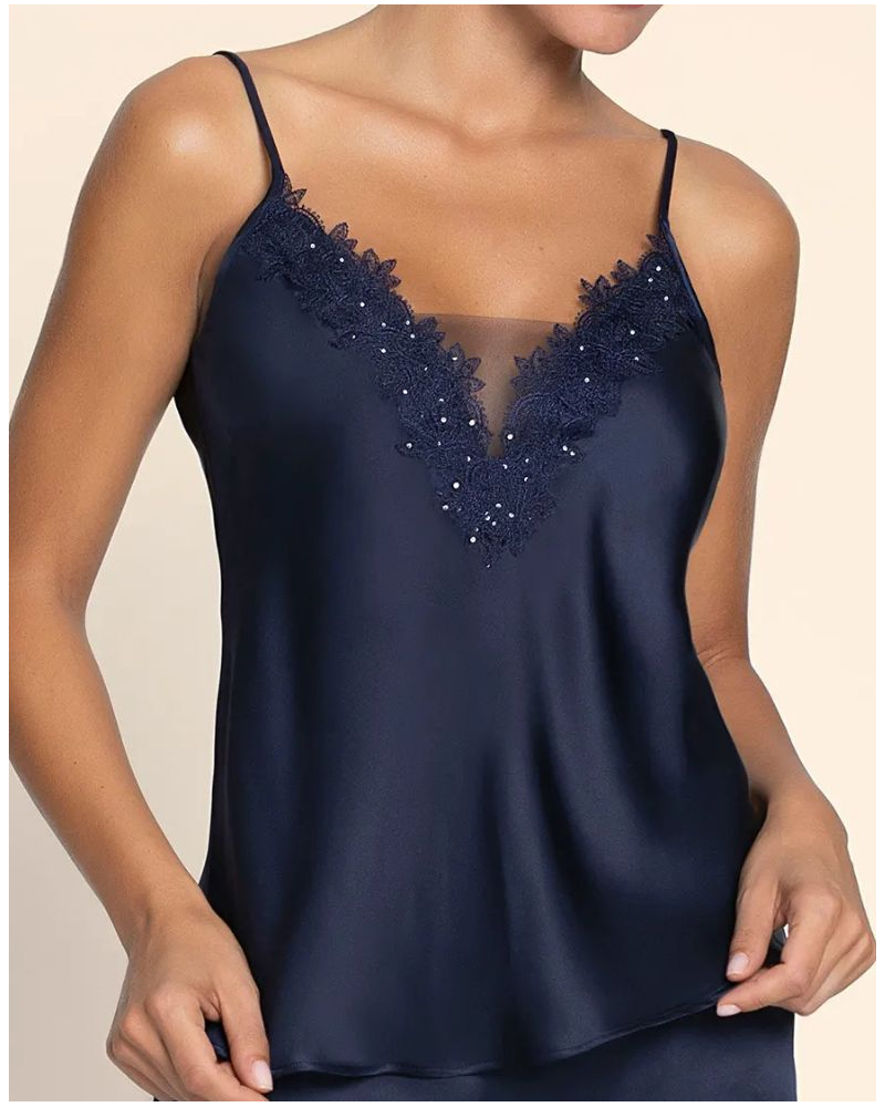 Silk top Lise Charmel Eclat Couture (Bleu Night)