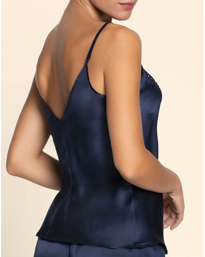 Caraco en soie Lise Charmel Eclat Couture (Bleu Night)