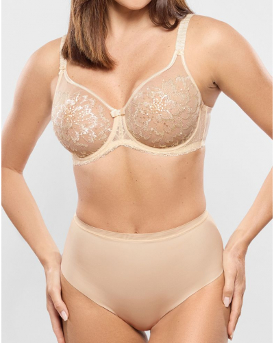High waist sculpting thong Empreinte Eclispe (Creamy Beige)
