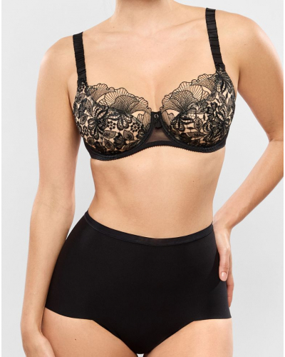 Culotte taille haute sculptant Empreinte Eclispe (Noir)