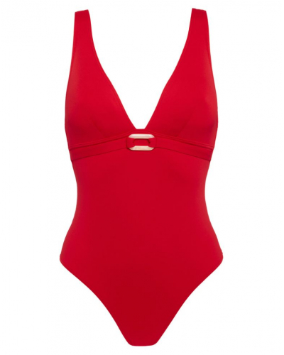 Padded one-piece swimsuit Simone Pérèle Magnetic (Ecarlate)