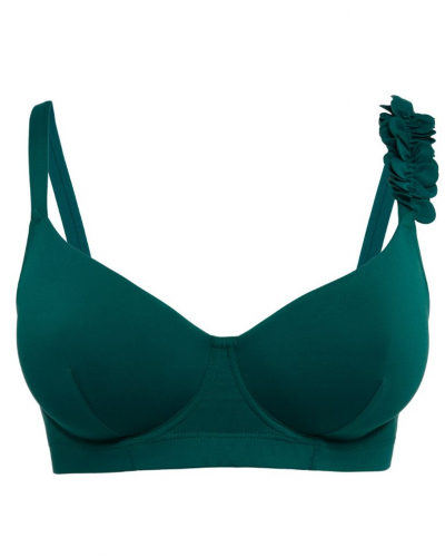 Soutien-gorge de bain avec armatures emboîtant Simone Pérèle Paloma (Emeraude)