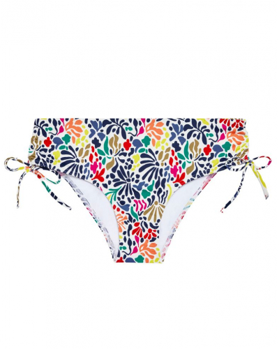 Culotte de bain taille haute Simone Pérèle Bohème (Imprimé Tropico Blanc)