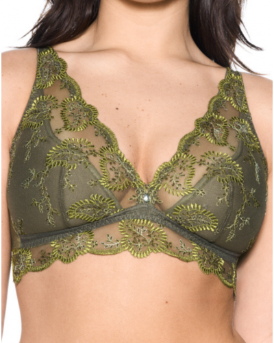 Half-padded bralette bra Louisa Bracq Elise (Olive)